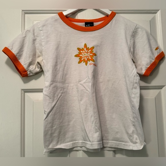 T-Shirt Donna O'Neill Essentials L: Morbida, Girocollo, Colore Snow Melange, Cotone Riciclato